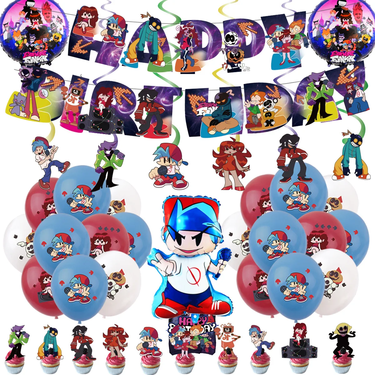 Пятничная ночь, Funkin, игровая искусственная посуда, набор с флагом, бумажная чашка, Топпер, товары для вечеринки, игрушка для детей на день рож...
Пятничная ночь, Funkin, игровая искусственная посуда, набор с флагом, бумажная чашка, Топпер, товары для вечеринки, игрушка для детей на день рож...