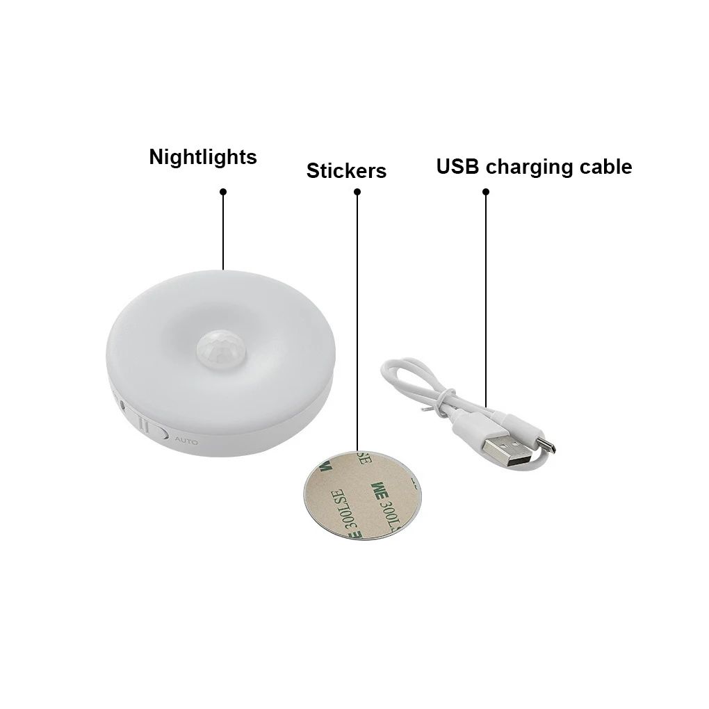 Night Lamp USB Rechargeable Cabinet Light Motion Sensor Closet Light Home 0 6W LED Night Lamp White
Night Lamp USB Rechargeable Cabinet Light Motion Sensor Closet Light Home 0 6W LED Night Lamp White