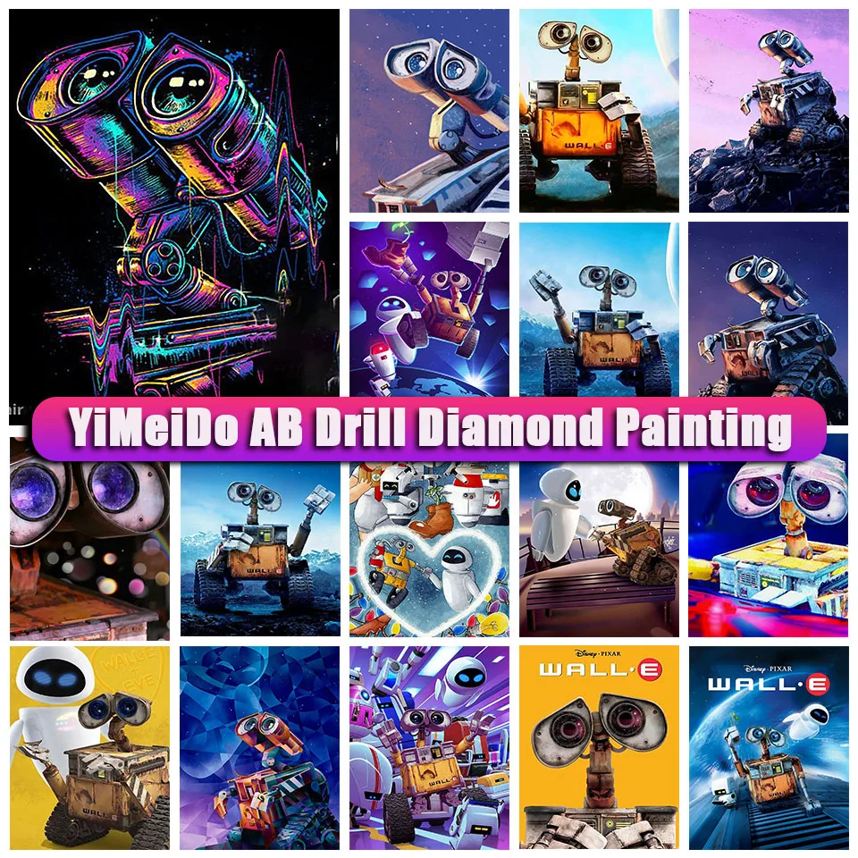 Disney AB Diamond Painting Cartoon Walle Full Drill Rhinestone Embroidery Diamond Mosaic Anime for Children Room Decor Handwork
Disney AB Diamond Painting Cartoon Walle Full Drill Rhinestone Embroidery Diamond Mosaic Anime for Children Room Decor Handwork