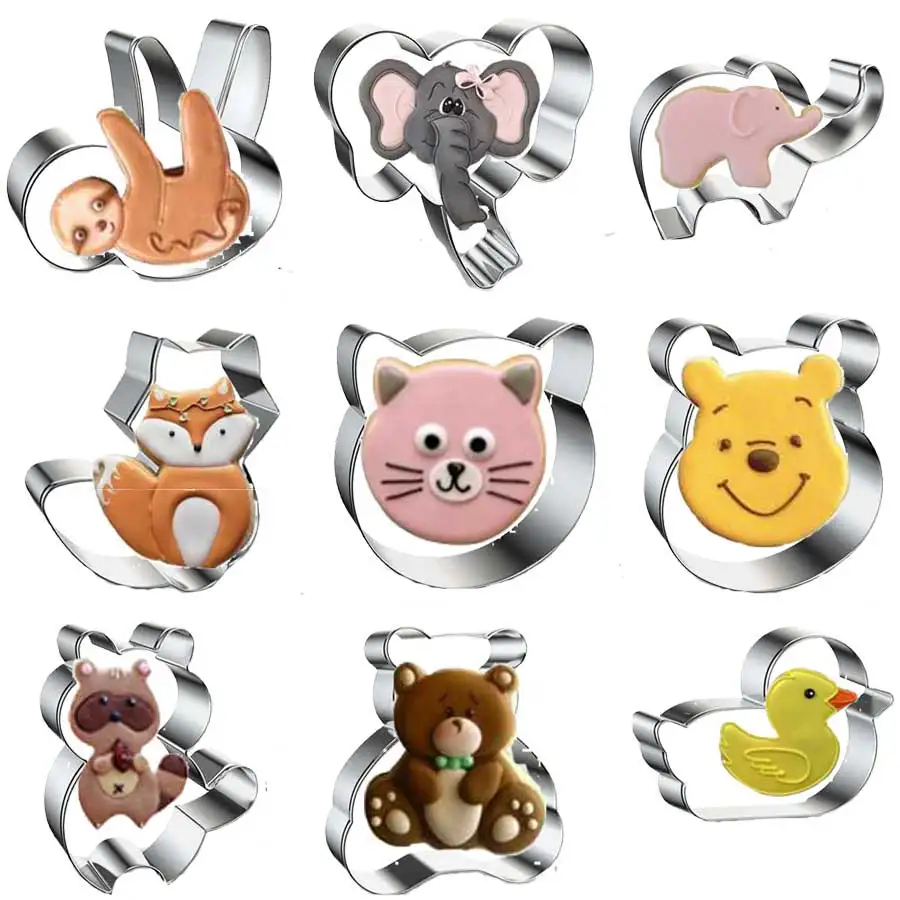 Cookie Cutter Cartoon Deer Elephant Cat Bear Hedgehog Stainless Steel Biscuit Mold Cookie Cookie Stamp Kitchen Cookie Tools
Cookie Cutter Cartoon Deer Elephant Cat Bear Hedgehog Stainless Steel Biscuit Mold Cookie Cookie Stamp Kitchen Cookie Tools