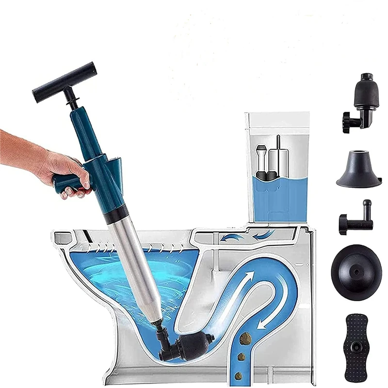 Professional Pipe Plunger And Sinks Unblock Opener Clogged Pressure Toilet Plunger Pump Air Blaster Drain For Sewer Cleaning
Professional Pipe Plunger And Sinks Unblock Opener Clogged Pressure Toilet Plunger Pump Air Blaster Drain For Sewer Cleaning