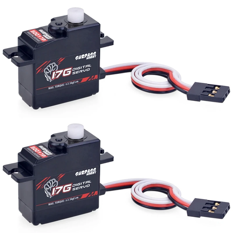 Hot SURPASS HOBBY 2X S0017P 17G Plastic Gear 1.8KG Digital Servo For RC Airplane Robot 1/18 Truck Car Boat Duct Plane
Hot SURPASS HOBBY 2X S0017P 17G Plastic Gear 1.8KG Digital Servo For RC Airplane Robot 1/18 Truck Car Boat Duct Plane