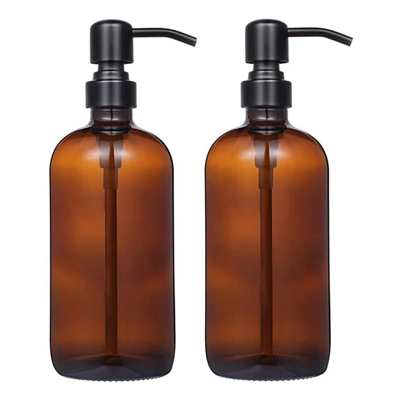 Glass 18 Oz Hand Glass Bottle Stainless Steel Push-Type Dispensing Bottle Soap Dispenser
Glass 18 Oz Hand Glass Bottle Stainless Steel Push-Type Dispensing Bottle Soap Dispenser