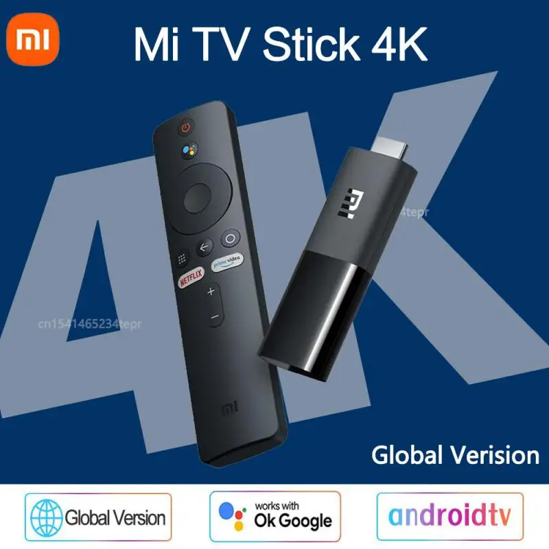 Xiaomi Mi TV Stick Android TV 9.0 4K/1080P Dolby DTS HD Decoding Smart 1GB RAM Quad-core Google Assistant Netflix Global Version
Xiaomi Mi TV Stick Android TV 9.0 4K/1080P Dolby DTS HD Decoding Smart 1GB RAM Quad-core Google Assistant Netflix Global Version