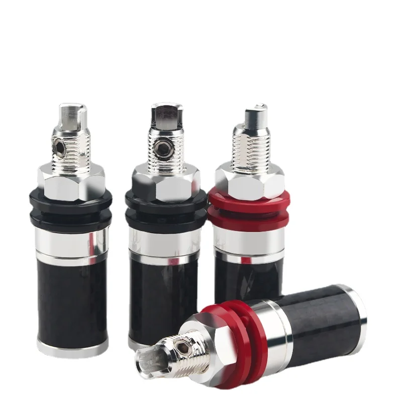 4Pcs Copper Binding Post Silver Plated Carbon Fiber Amplifier Decoding Terminal Banana Plug Jack Audio Accessory
4Pcs Copper Binding Post Silver Plated Carbon Fiber Amplifier Decoding Terminal Banana Plug Jack Audio Accessory
