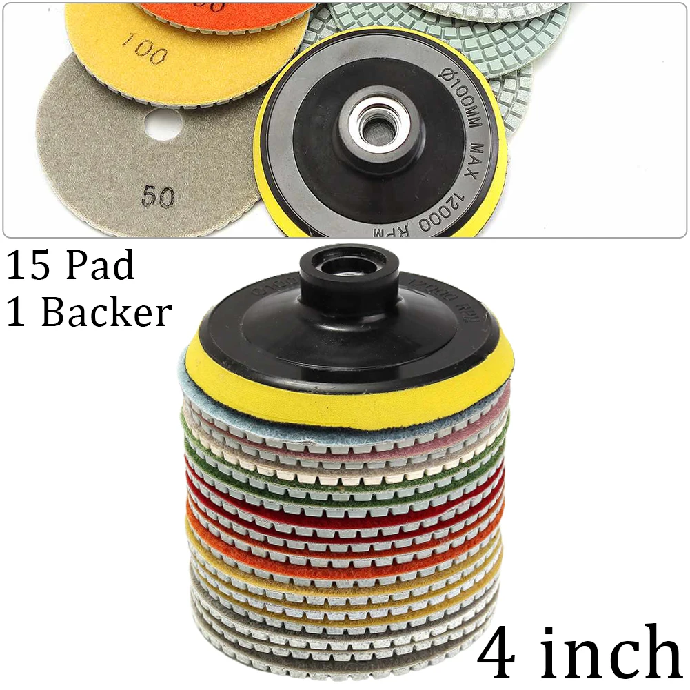 High-quality Concrete Engineered Stone Polishing Pad Abrasive Tool Polishing Kit 100mm/4in 16pcs Diamond Durable
High-quality Concrete Engineered Stone Polishing Pad Abrasive Tool Polishing Kit 100mm/4in 16pcs Diamond Durable