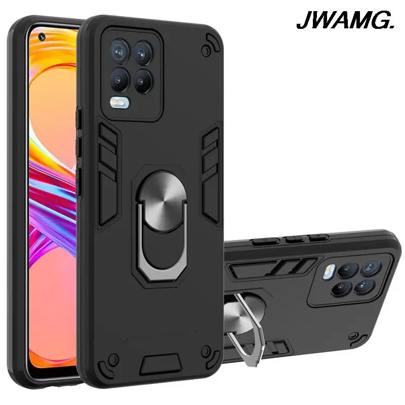 For Oppo Realme 8 4G Car Magnetic Bracket Ring Armor Anti-Drop Phone Case For Realme 8 pro TPU+PC Material Anti-Slip Phone Case
For Oppo Realme 8 4G Car Magnetic Bracket Ring Armor Anti-Drop Phone Case For Realme 8 pro TPU+PC Material Anti-Slip Phone Case