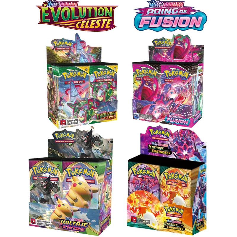 2021 Newest French Pokemon Cards 360Pcs Pokémon TCG: Sword and Shield Dark Ablaze Booster Box Trading Card Game Collection Toy
2021 Newest French Pokemon Cards 360Pcs Pokémon TCG: Sword and Shield Dark Ablaze Booster Box Trading Card Game Collection Toy