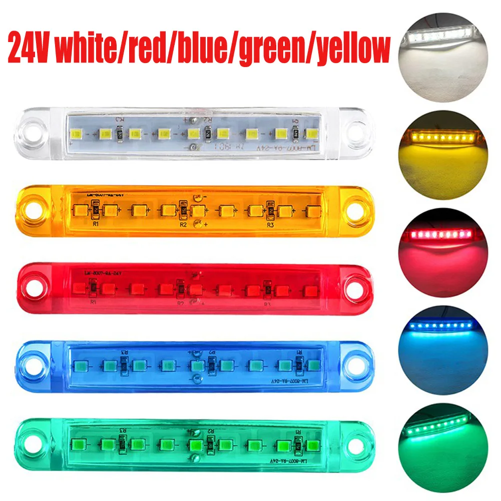 1pc Car Side Marker Light 24V 9 LED Auto Side Marker Indicator Lights Car External Lights Tail Light Turn Signal Lamp
1pc Car Side Marker Light 24V 9 LED Auto Side Marker Indicator Lights Car External Lights Tail Light Turn Signal Lamp