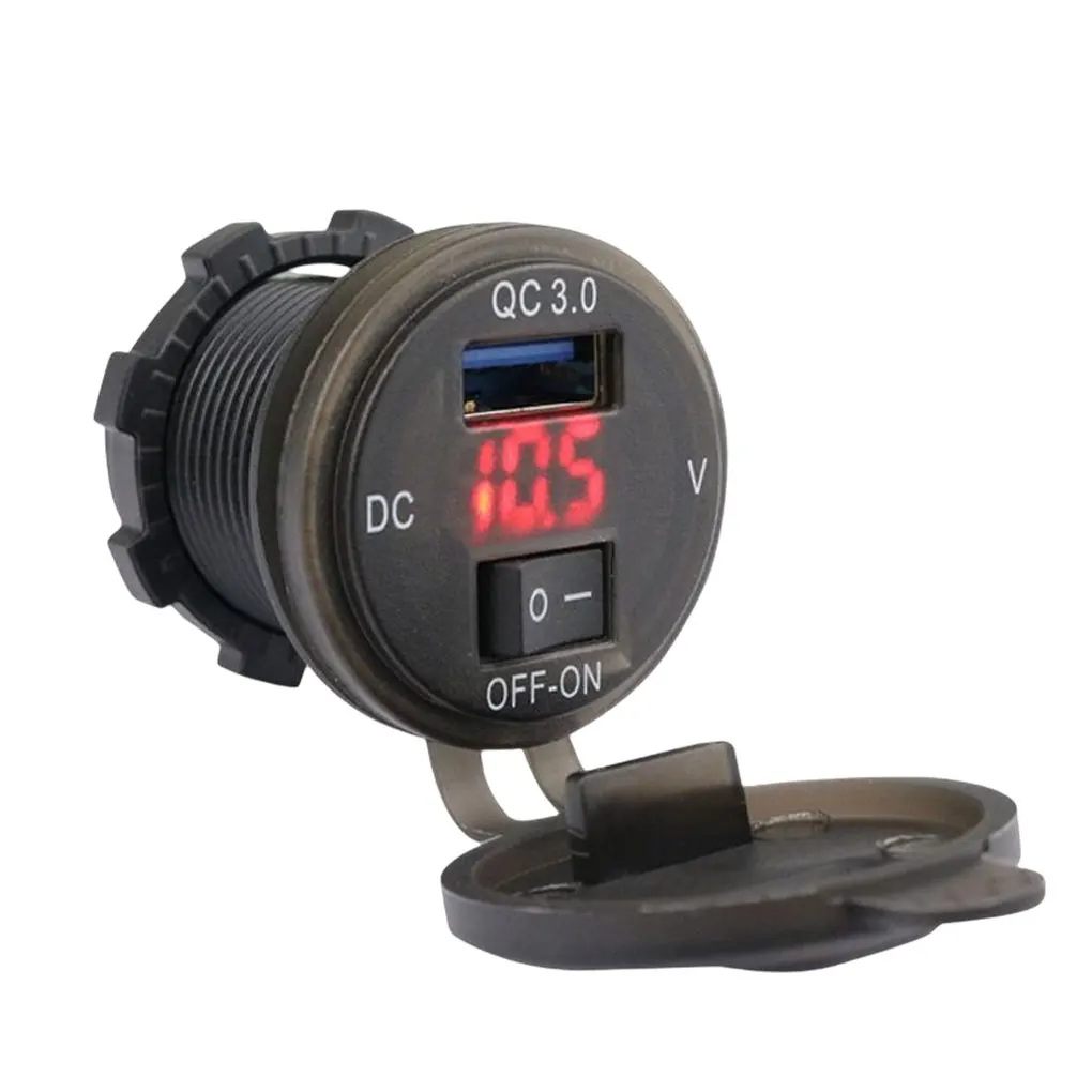 Charger Socket Quick Charge Digital Display Power Adapter Control Lighter Regulator for Cars Supplies Part Fast
Charger Socket Quick Charge Digital Display Power Adapter Control Lighter Regulator for Cars Supplies Part Fast