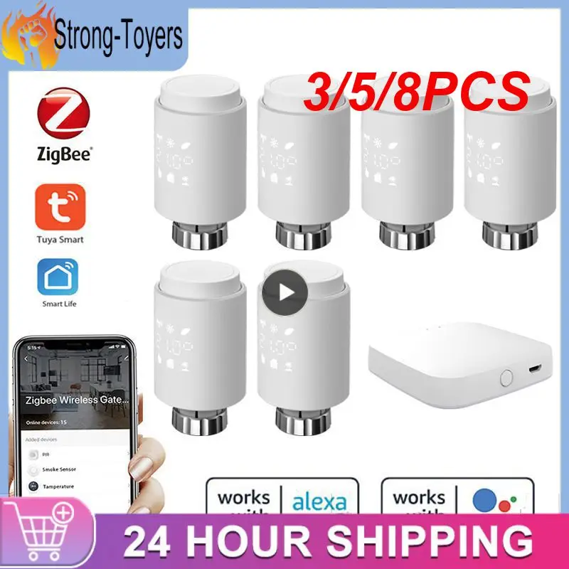 3/5/8PCS Smart Home Smart Radiator Actuator Tuya Temperature Controller Zigbee Remote Contro Thermostatic Radiator Valve
3/5/8PCS Smart Home Smart Radiator Actuator Tuya Temperature Controller Zigbee Remote Contro Thermostatic Radiator Valve