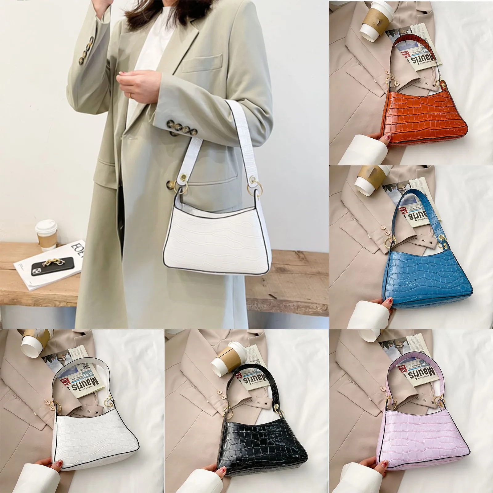 Mens Briefcases And Messenger Bags Fashion Underarm Bag Fashion Portable All-match Shoulder Bag Brown Bags for Women
Mens Briefcases And Messenger Bags Fashion Underarm Bag Fashion Portable All-match Shoulder Bag Brown Bags for Women