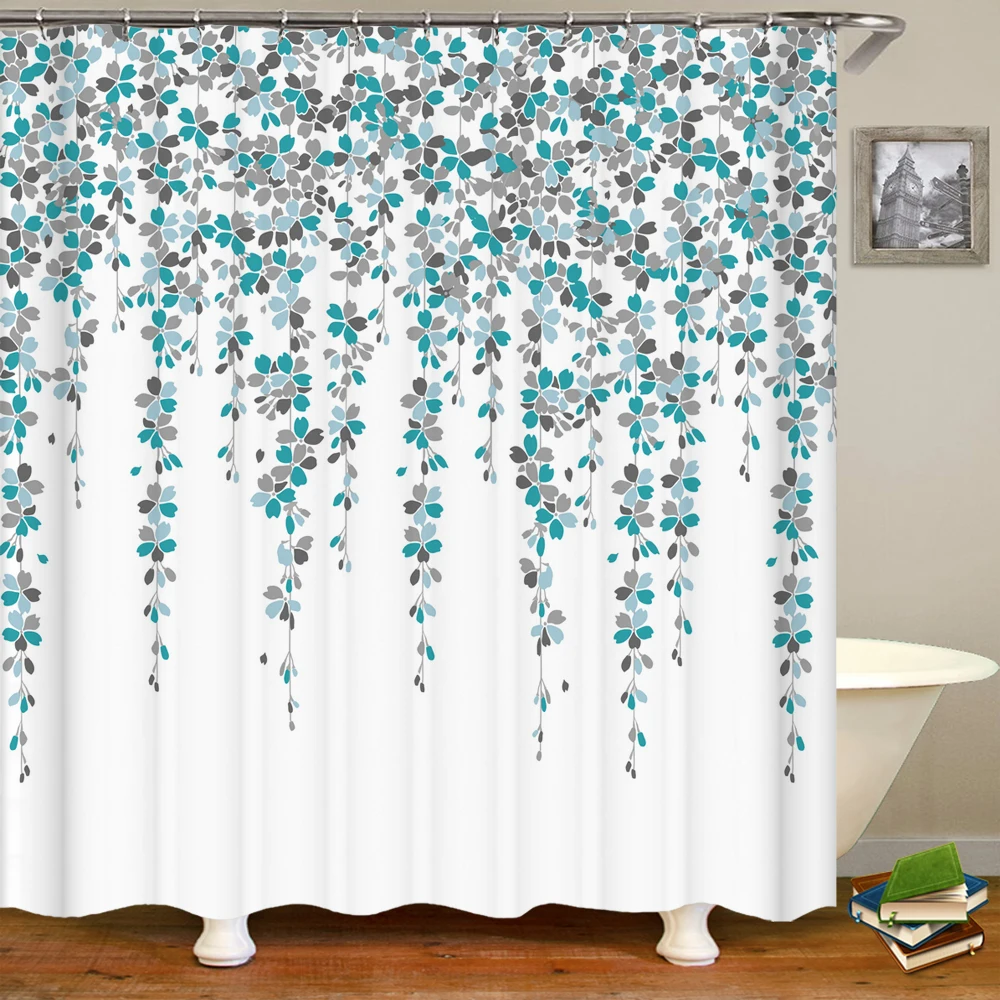Small Fresh Leaf Plant Leaves Printing Shower Curtains Bath Curtain Frabic Waterproof Polyester Bathroom Curtain with Hooks
Small Fresh Leaf Plant Leaves Printing Shower Curtains Bath Curtain Frabic Waterproof Polyester Bathroom Curtain with Hooks