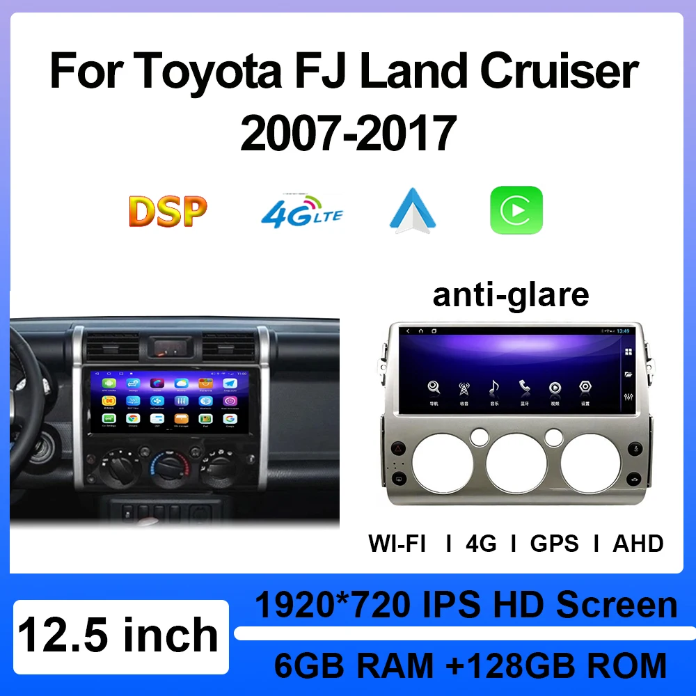 Android 10 Car Radio For Toyota FJ Land Cruiser 2007-2017 GPS Navigation 12.5" Carplay Auto Multimedia Stereo Video Player 4G BT
Android 10 Car Radio For Toyota FJ Land Cruiser 2007-2017 GPS Navigation 12.5" Carplay Auto Multimedia Stereo Video Player 4G BT