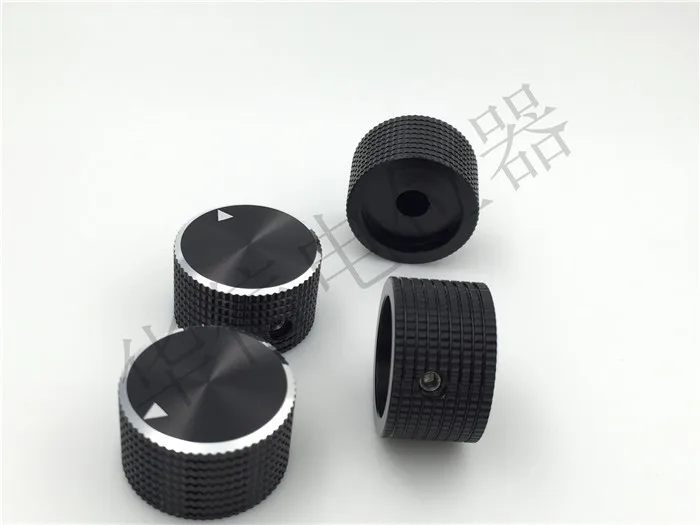 25mmx15.5 mm aluminum alloy knob cap, potentiometer cap, high-end knob cap hole 6MM black
25mmx15.5 mm aluminum alloy knob cap, potentiometer cap, high-end knob cap hole 6MM black