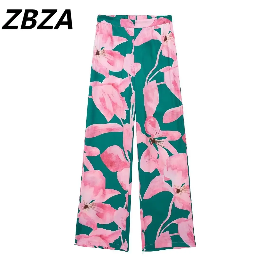 ZBZA Women 2023 New Fashion Chic Spring Vintage Relaxed High Elastic Waistpowdergreen Printing Pants Female Trousers
ZBZA Women 2023 New Fashion Chic Spring Vintage Relaxed High Elastic Waistpowdergreen Printing Pants Female Trousers