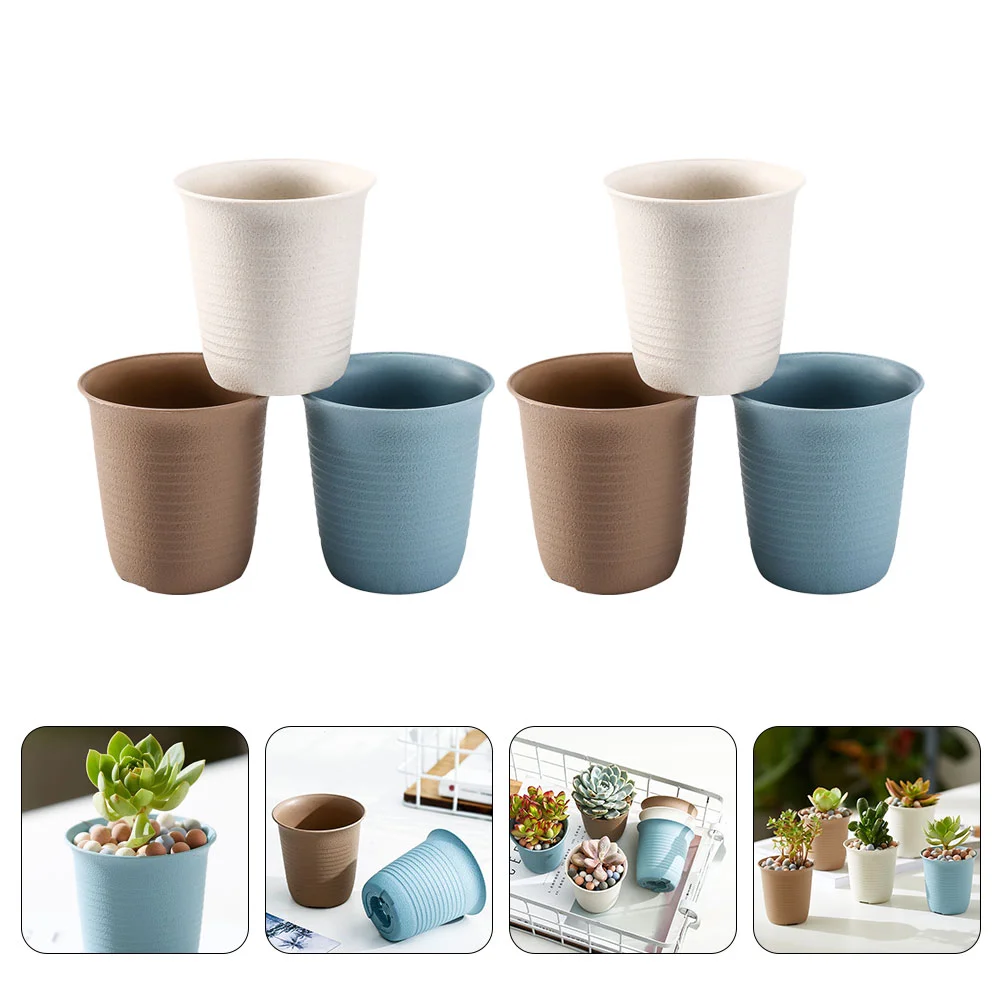 6pcs Plant Planting Pot Flower Planter Plastic Flower Pot Plastic Planter Pot For Friends Co-worker Garden Families
6pcs Plant Planting Pot Flower Planter Plastic Flower Pot Plastic Planter Pot For Friends Co-worker Garden Families