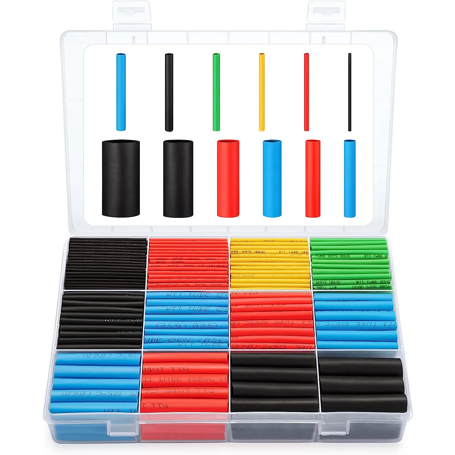 127-800pcs Heat Shrink Tube Thermoresistant Heat-shrink Tubing Wrapping Kit Electrical Connection Wire Cable Insulation Sleeving
127-800pcs Heat Shrink Tube Thermoresistant Heat-shrink Tubing Wrapping Kit Electrical Connection Wire Cable Insulation Sleeving