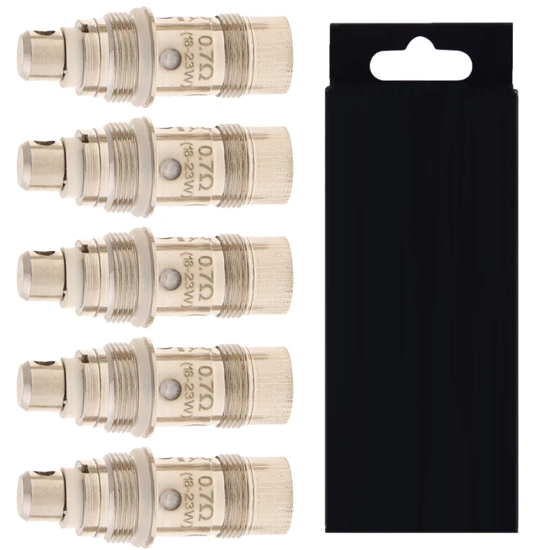 KX4A 5 Pcs/Box Replacement Atomizer Coil Heads BVC Coils 0.4ohm 0.7ohm for 2s Tank
KX4A 5 Pcs/Box Replacement Atomizer Coil Heads BVC Coils 0.4ohm 0.7ohm for 2s Tank