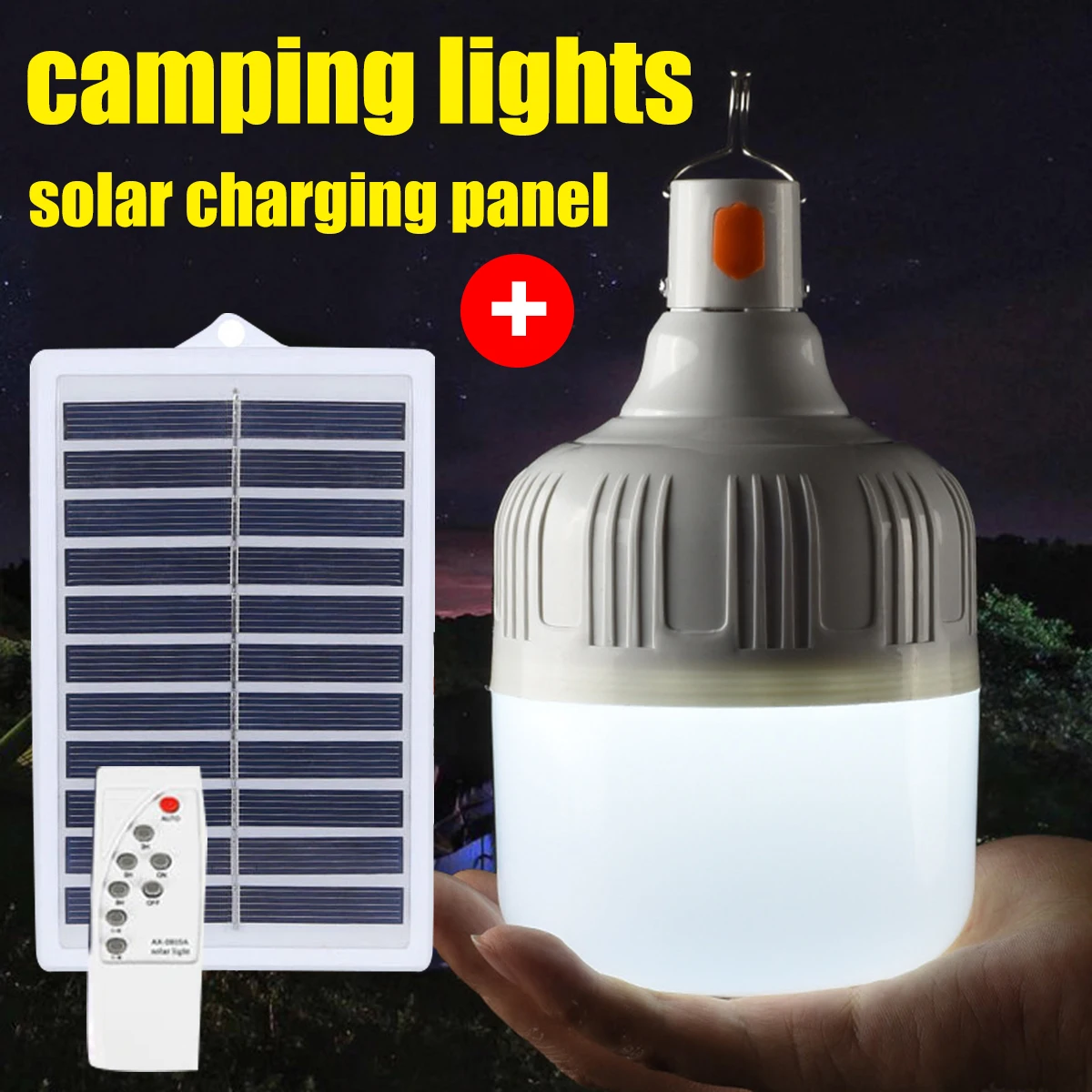 Portable Solar Energy Camping/Lantern/Equipment/Tents Light Bulb Rechargeable lamp Emergency High Power Lighting Flashlight
Portable Solar Energy Camping/Lantern/Equipment/Tents Light Bulb Rechargeable lamp Emergency High Power Lighting Flashlight