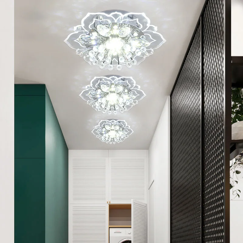 9W Modern Crystal Petals LED Ceiling Lamp Aisle Hallway Corridor Stairway Gallery Coffee Bar Indoor Decorate Ceiling Light
9W Modern Crystal Petals LED Ceiling Lamp Aisle Hallway Corridor Stairway Gallery Coffee Bar Indoor Decorate Ceiling Light