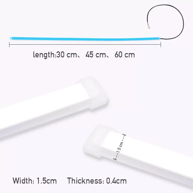 Car DRL Universal 12V Headlight Start Scan Flowing Strip Lights Waterproof 2pcs LED Turn Signal Light Strip Car Product
Car DRL Universal 12V Headlight Start Scan Flowing Strip Lights Waterproof 2pcs LED Turn Signal Light Strip Car Product