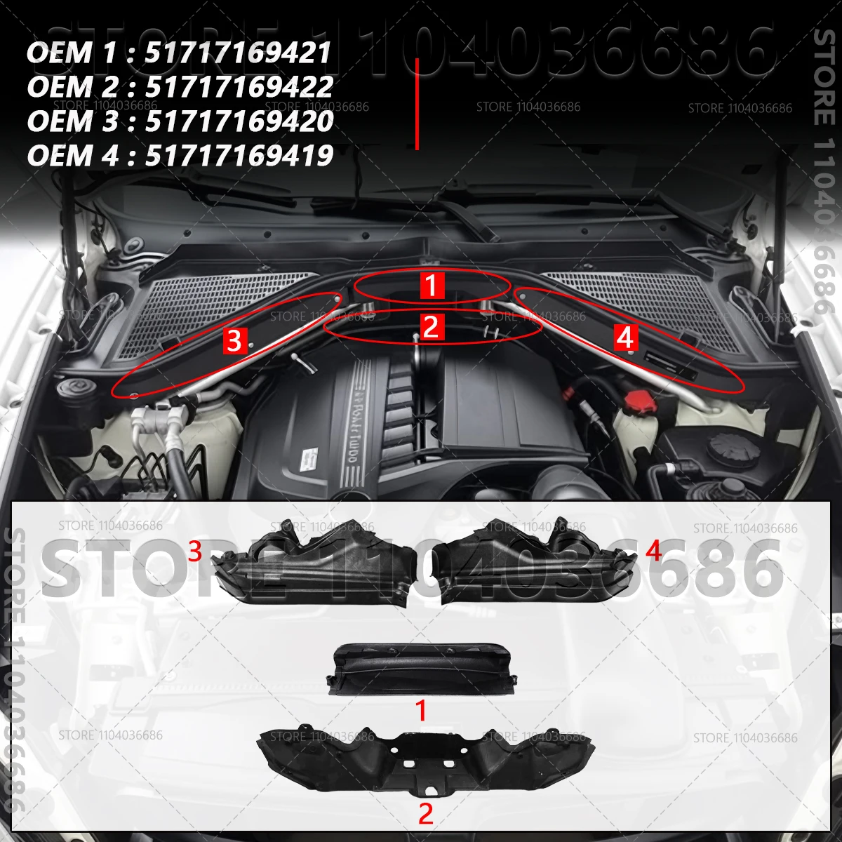 Для BMW X5 X6 E70 E71 2007-2014 гг., перегородка панели двигателя, отсек 51717169421 51717169422 51717169419 517571791 64316945583
Для BMW X5 X6 E70 E71 2007-2014 гг., перегородка панели двигателя, отсек 51717169421 51717169422 51717169419 517571791 64316945583