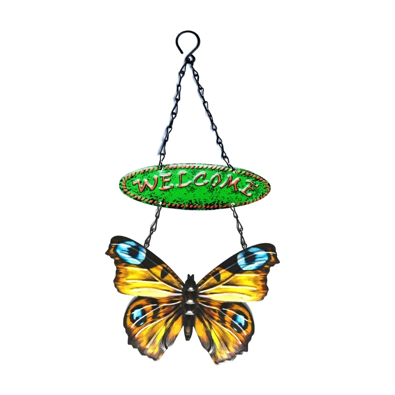 Butterfly Shape Welcome Sign Iron Wall Hanging Ornaments Door Window Hangers Pendant Garden Home Decoration Gifts
Butterfly Shape Welcome Sign Iron Wall Hanging Ornaments Door Window Hangers Pendant Garden Home Decoration Gifts