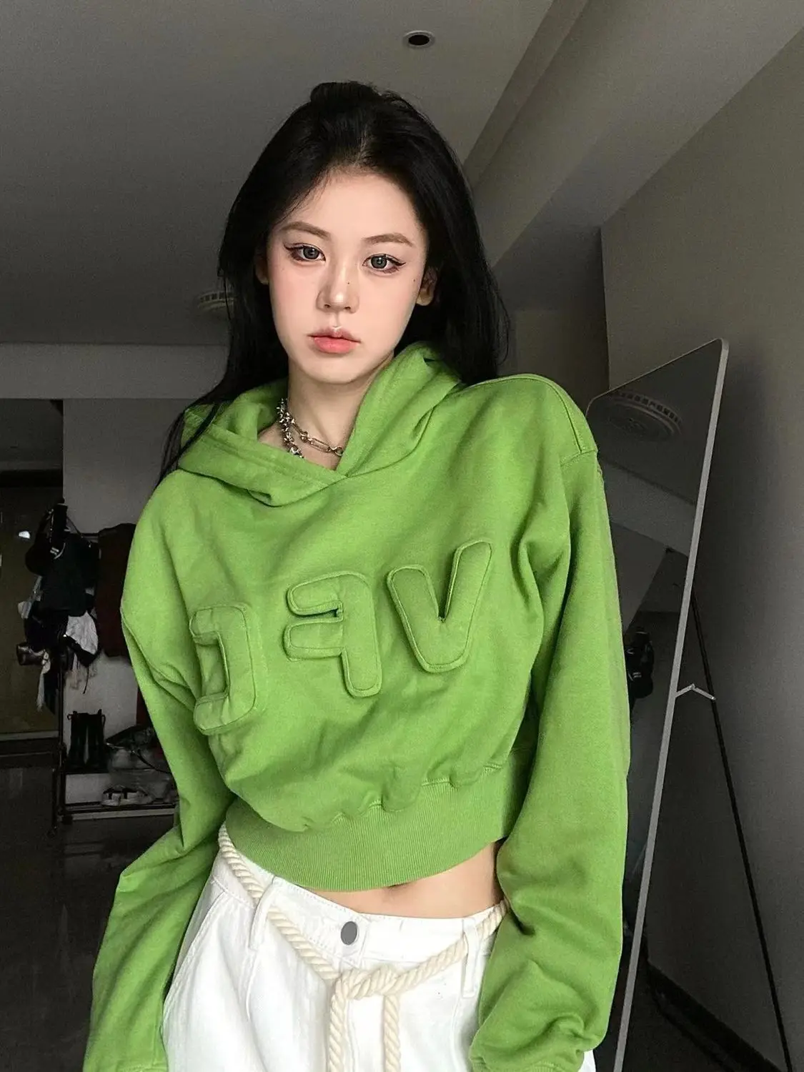 Short Style Hoodie Women Loose Ins National Tide Brand American Retro Three-dimensional Letter Crop Top Niche Hoodie
Short Style Hoodie Women Loose Ins National Tide Brand American Retro Three-dimensional Letter Crop Top Niche Hoodie