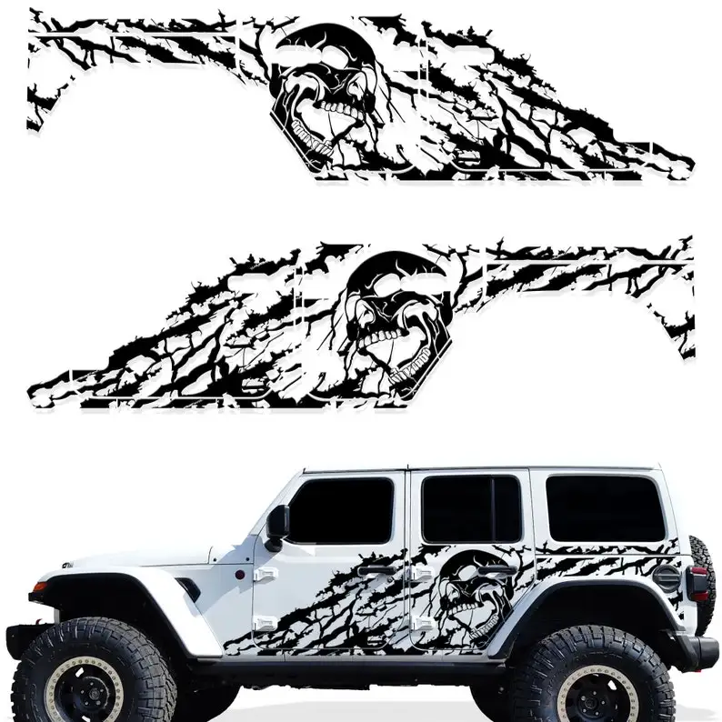Jeep JL 4 Door Decal 2018-2021 | Factory Crafts " Side Graphics Kit | Jeep Stickers | Vinyl Decal Wrap | Fits Jeep Wra
Jeep JL 4 Door Decal 2018-2021 | Factory Crafts " Side Graphics Kit | Jeep Stickers | Vinyl Decal Wrap | Fits Jeep Wra