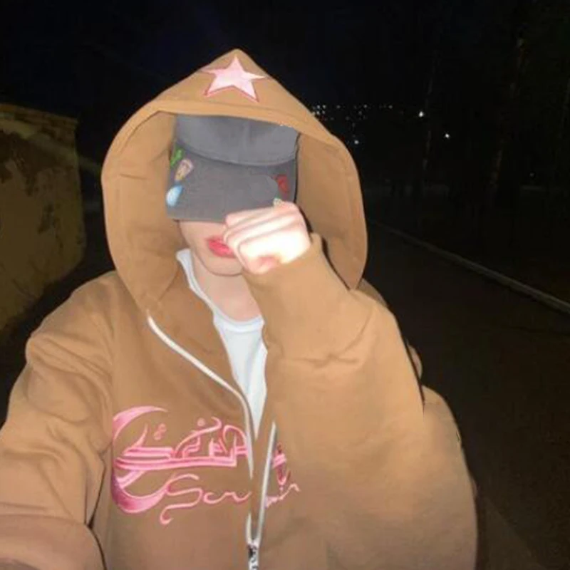 Streetwear Star Embroidered Letters Sweatshirt Y2K Clothes Korean Tops Aesthetics Grunge Cardigan Top Hoodie Zip Cardigan Jacket
Streetwear Star Embroidered Letters Sweatshirt Y2K Clothes Korean Tops Aesthetics Grunge Cardigan Top Hoodie Zip Cardigan Jacket