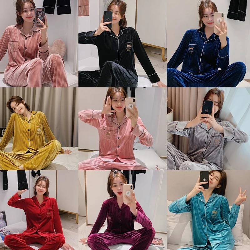 Women Thicken Warm Soft Pajamas Sets Winter Pleuche Pajama Pink Red Blue Grey Fashion Pajamas Long Sleeve Flannel Pyjamas Sets
Women Thicken Warm Soft Pajamas Sets Winter Pleuche Pajama Pink Red Blue Grey Fashion Pajamas Long Sleeve Flannel Pyjamas Sets