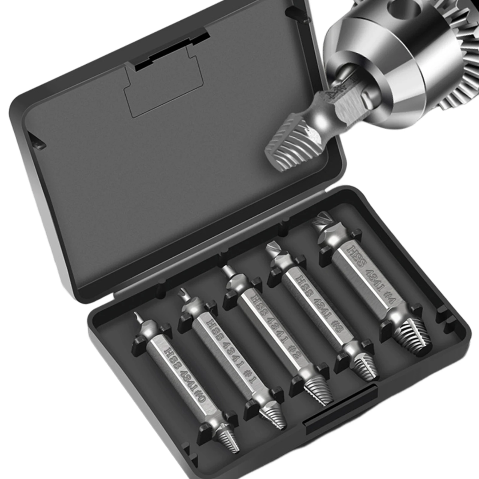 5pcs Home Multipurpose High Speed Steel Industrial Stripped Manual Quick Screw Extractor Double Head Heavy Duty Damaged Rusted
5pcs Home Multipurpose High Speed Steel Industrial Stripped Manual Quick Screw Extractor Double Head Heavy Duty Damaged Rusted