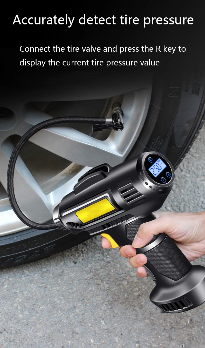 Car Air Compressor Portable Electric Car Tire Inflator Pump Wireless Electric Air Pump For Car Bike Motorcycle Boat Bicycle Pump
Car Air Compressor Portable Electric Car Tire Inflator Pump Wireless Electric Air Pump For Car Bike Motorcycle Boat Bicycle Pump