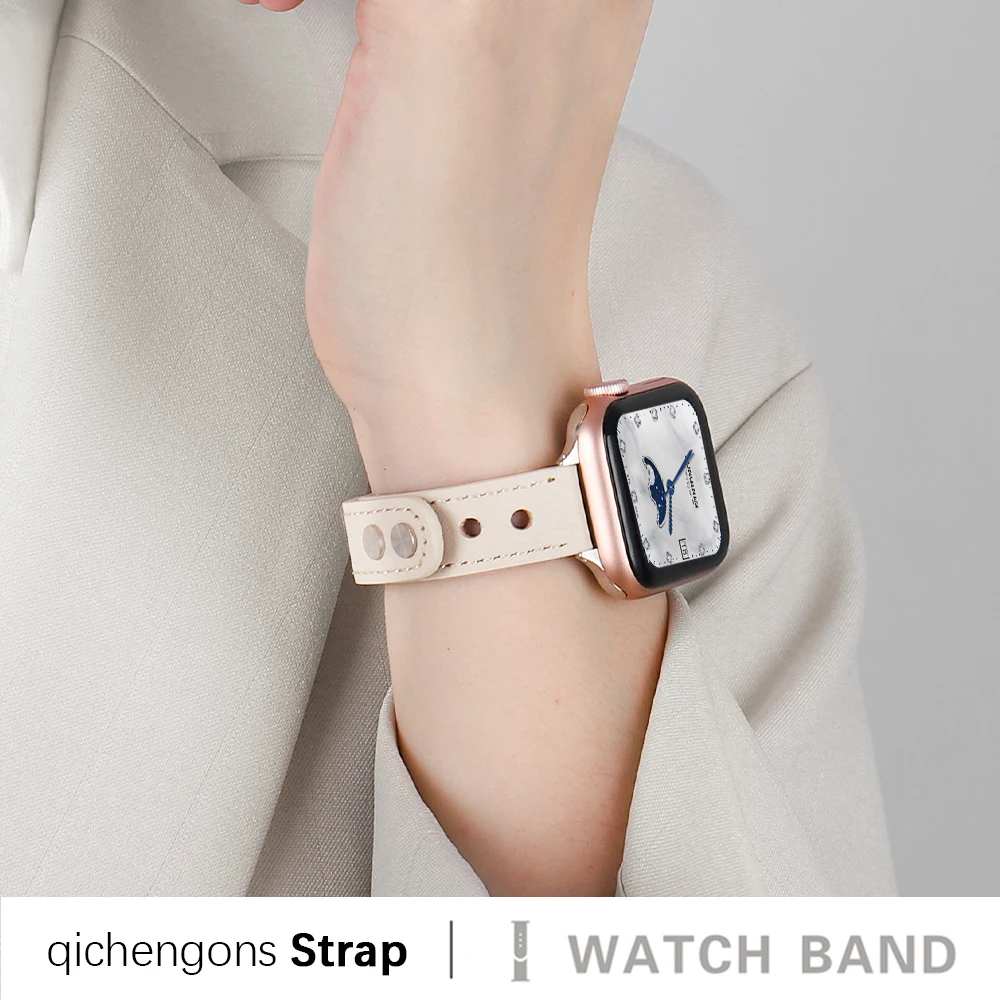 high quality leather lady For Apple watch band 38mm 42mm series SE 7654321 For iwatch 40mm 44mm female band smart watch bracelet
high quality leather lady For Apple watch band 38mm 42mm series SE 7654321 For iwatch 40mm 44mm female band smart watch bracelet