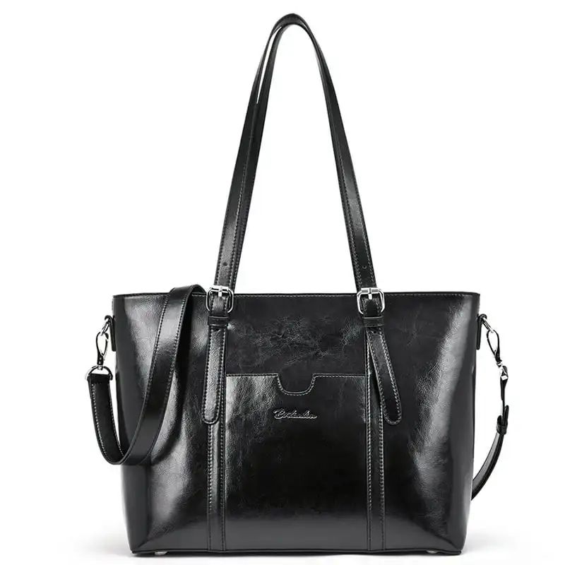 

Женская сумка-тоут для ноутбука, Офисная сумка через плечо, винтажный рабочий портфель