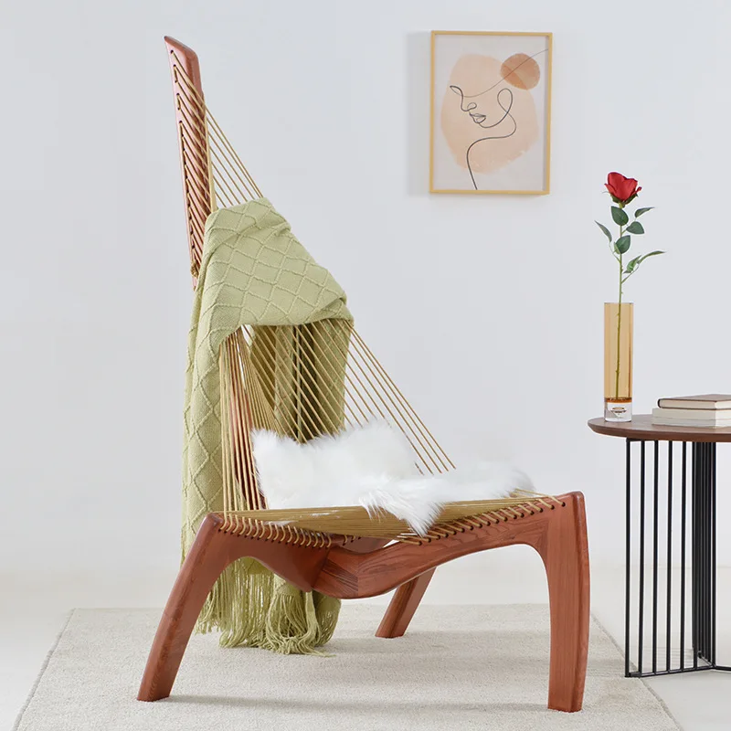 Designer Model Creative Art Homestay Hotel Leisure Chair Villa Courtyard Recliner Piano Chair Nordic Solid Wood Sailing Chair
Designer Model Creative Art Homestay Hotel Leisure Chair Villa Courtyard Recliner Piano Chair Nordic Solid Wood Sailing Chair