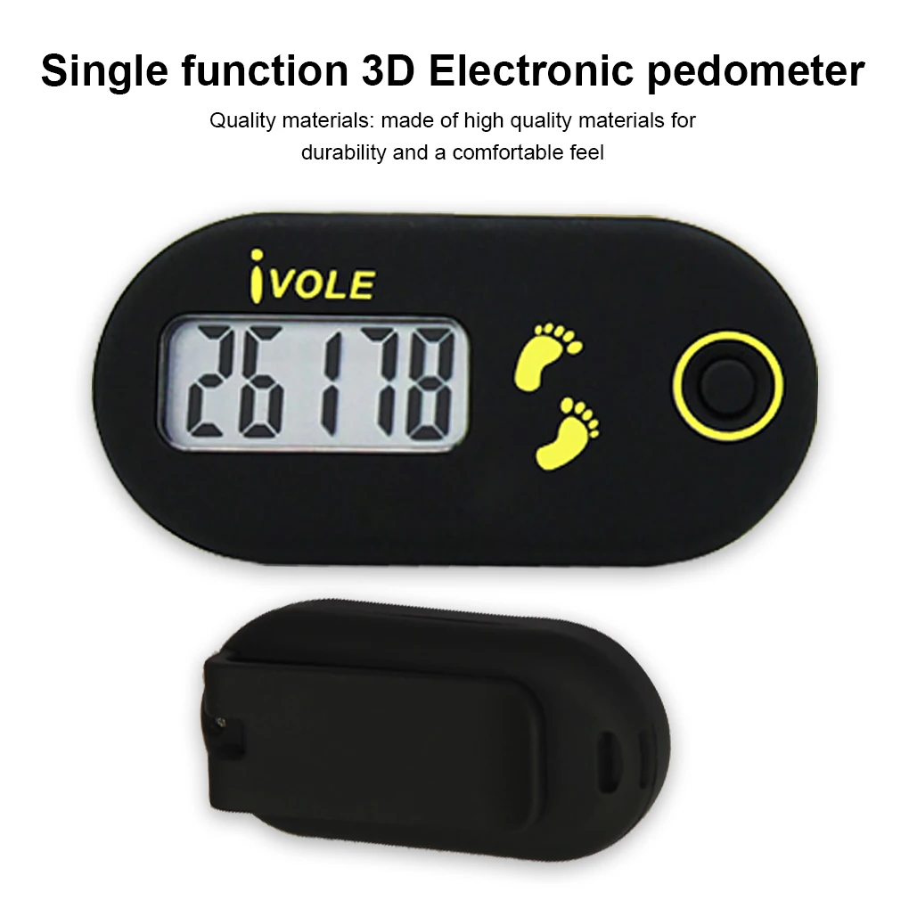 Ivole Digital Step Pedometer Plastic Walking Running Counter LCD Display Gym Exercise Practice Counting Accessories
Ivole Digital Step Pedometer Plastic Walking Running Counter LCD Display Gym Exercise Practice Counting Accessories