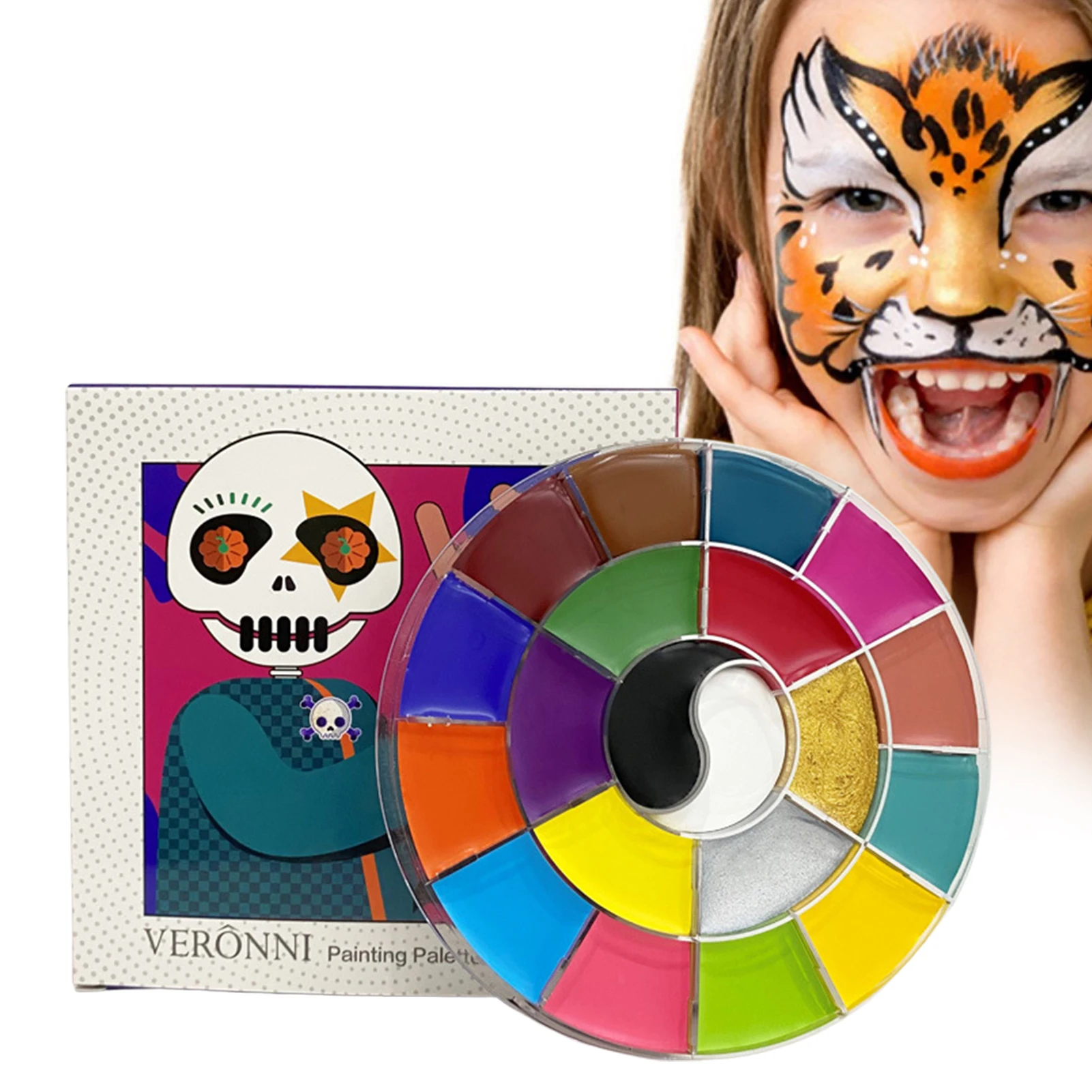 20 Color Face Paint Palette Professional Washable Body Painting Palette Washable Body Painting Halloween Makeup Palette For
20 Color Face Paint Palette Professional Washable Body Painting Palette Washable Body Painting Halloween Makeup Palette For
