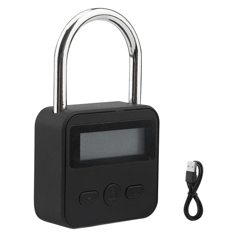 Metal Timer Lock Black 99 Hours Max Timing LCD Display Multi-Function Electronic Timer Lock
Metal Timer Lock Black 99 Hours Max Timing LCD Display Multi-Function Electronic Timer Lock