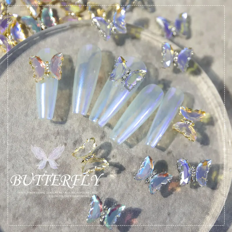 2Pc Crystal Butterfly Nail Art Decorations Aurora Holographic 3D Butterflies Rhinestones Jewelry DIY Manicure Accessories
2Pc Crystal Butterfly Nail Art Decorations Aurora Holographic 3D Butterflies Rhinestones Jewelry DIY Manicure Accessories