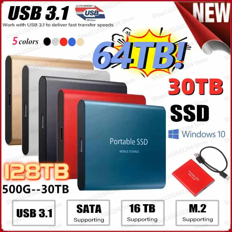64TB 2TB Original SSD Hard Disk 64/8/4TB SSD 2.5 Inch Hard Drive Drive Hard Disk Portable Electronics for Laptops Mobile Phones
64TB 2TB Original SSD Hard Disk 64/8/4TB SSD 2.5 Inch Hard Drive Drive Hard Disk Portable Electronics for Laptops Mobile Phones