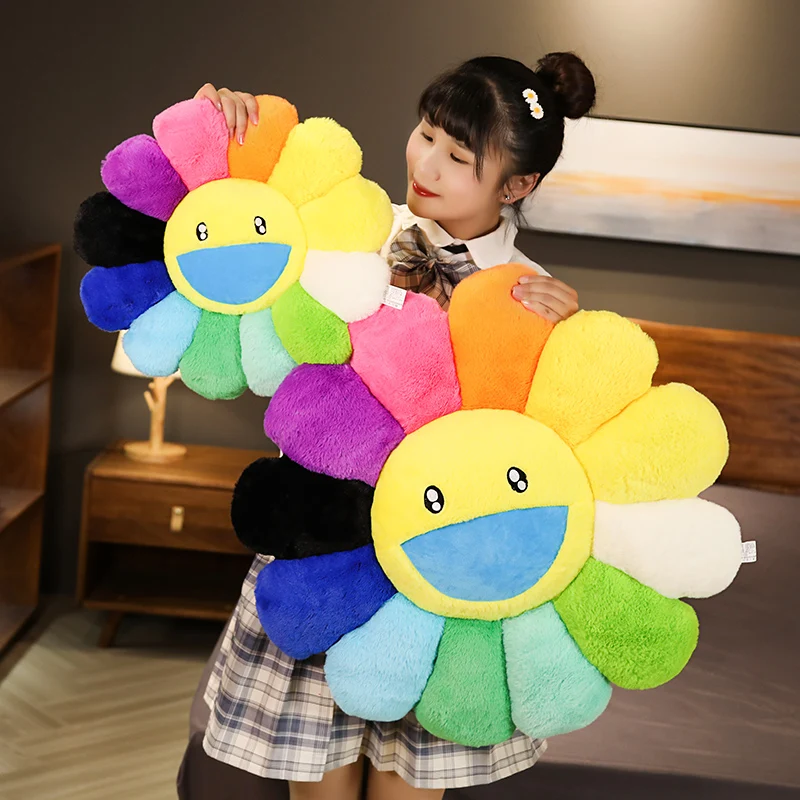 1pc Kawaii Smile Colorful Sun Flower Cushion Stuffed Plush Toy Floor Mat Hold Pillow Home Bedroom Auto Decor Doll Girls Gift
1pc Kawaii Smile Colorful Sun Flower Cushion Stuffed Plush Toy Floor Mat Hold Pillow Home Bedroom Auto Decor Doll Girls Gift