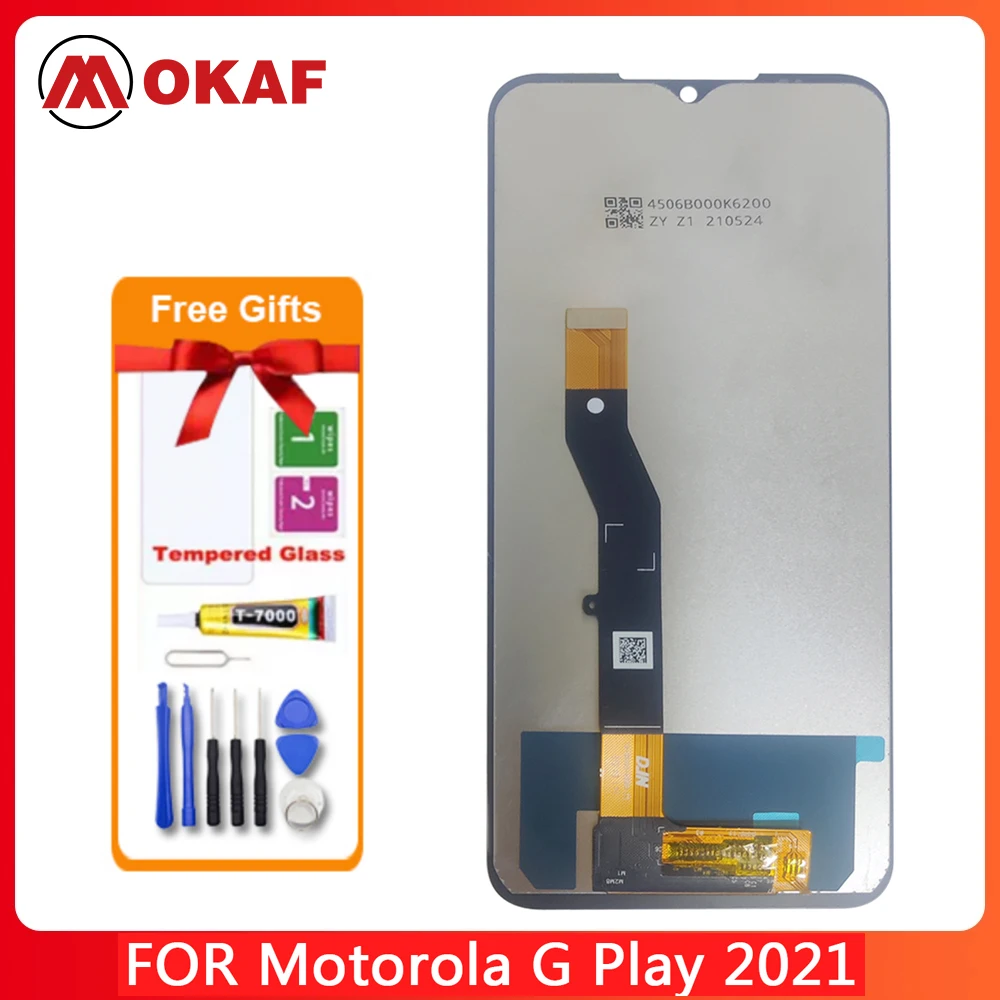 OKANFU новый оригинальный ЖК-дисплей 6,5 дюйма для Motorola Moto G Play (2021), ЖК-дисплей с сенсорным экраном и дигитайзером в сборе, 100% Протестировано + Инс...
OKANFU новый оригинальный ЖК-дисплей 6,5 дюйма для Motorola Moto G Play (2021), ЖК-дисплей с сенсорным экраном и дигитайзером в сборе, 100% Протестировано + Инс...