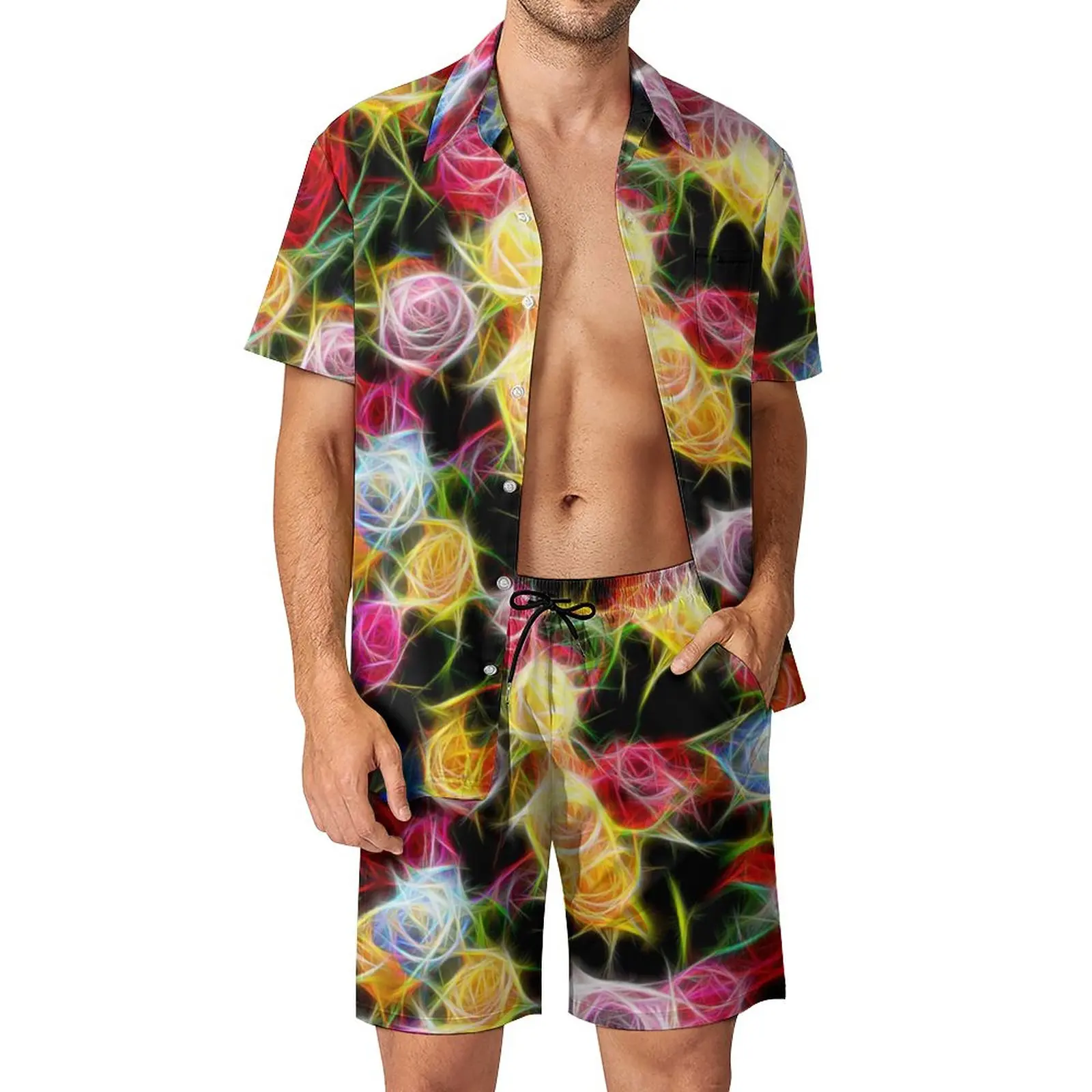 Abstract Flower Men Sets Rose of Feeling Casual Shorts Beach Shirt Set Summer Hawaii Suit Short Sleeve Big Size
Abstract Flower Men Sets Rose of Feeling Casual Shorts Beach Shirt Set Summer Hawaii Suit Short Sleeve Big Size