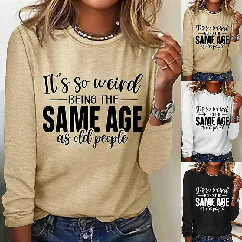 2023 Autumn Crew Neck Top Winter Fashion Loose Pullover Daily Street New Design Printing Clothes T-shirt Women Long Sleeve
2023 Autumn Crew Neck Top Winter Fashion Loose Pullover Daily Street New Design Printing Clothes T-shirt Women Long Sleeve