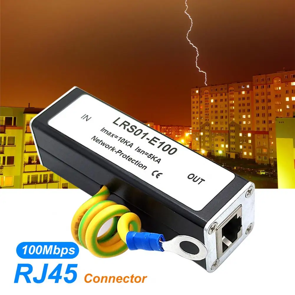 Surge Arrester Anti-interference Quick Response Compact Network RJ45 Safe Protective Device for Monitoring Equipment | Компьютеры и