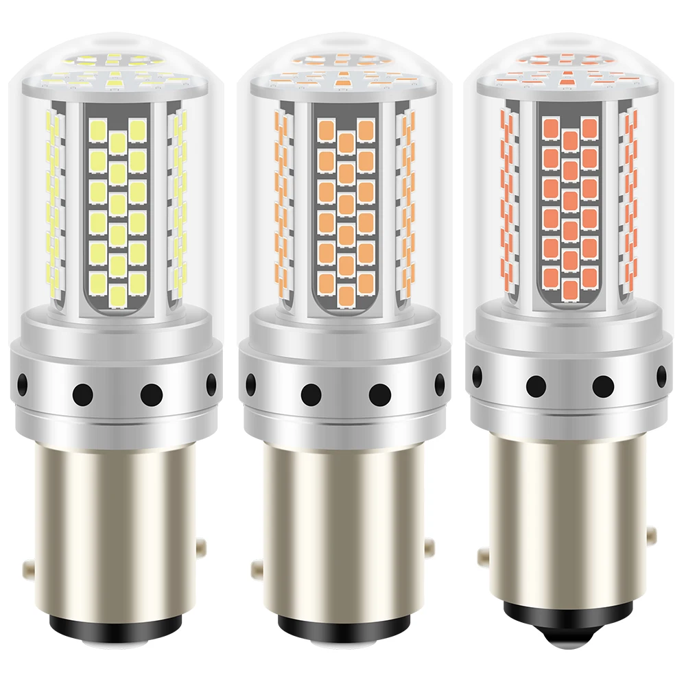 2PCS 108SMD 1156 P21W PY21W 1157 T20 7440 7443 T25 3156 3157 LED Brake Turn Signal Light Bulb Car Lamp Red Amber No Hyper Flash
2PCS 108SMD 1156 P21W PY21W 1157 T20 7440 7443 T25 3156 3157 LED Brake Turn Signal Light Bulb Car Lamp Red Amber No Hyper Flash