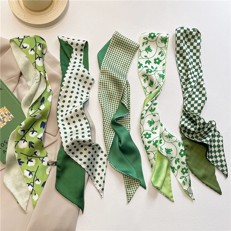 Popuarl Silk Skinny Headband Scarf Women Spring 110*8cm Hair Hand Bag Wrist Bandana Foulard Ribbon Scarves 2022 New
Popuarl Silk Skinny Headband Scarf Women Spring 110*8cm Hair Hand Bag Wrist Bandana Foulard Ribbon Scarves 2022 New