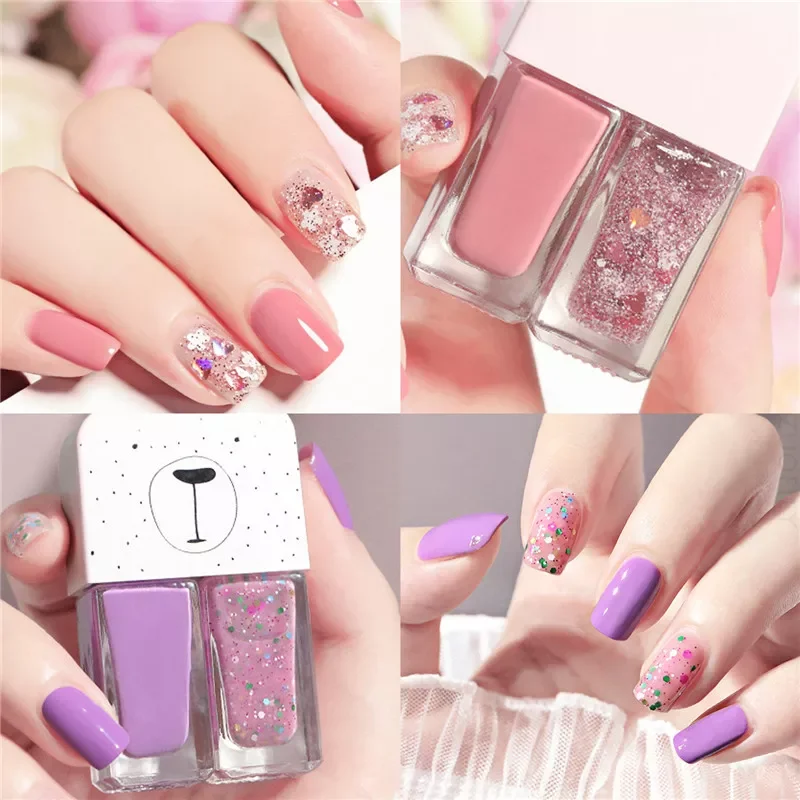 2 In 1 Candy Color Nail Polish Manicure Water-based Bright Scrub No Bake No Peeling Quick Dry Waterproof Lasting Nail Polish
2 In 1 Candy Color Nail Polish Manicure Water-based Bright Scrub No Bake No Peeling Quick Dry Waterproof Lasting Nail Polish